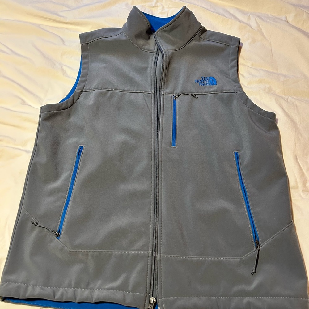 The North Face Gray Zip-Up Vest